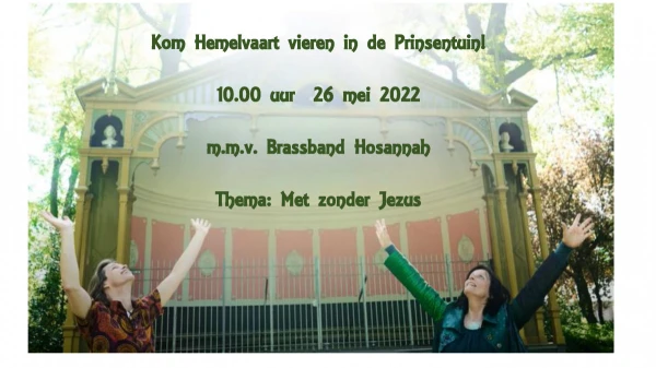 Hemelvaartsdienst in Prinsentuin